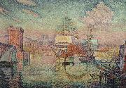 Paul Signac Entrance to the Port of Marseille oil painting artist